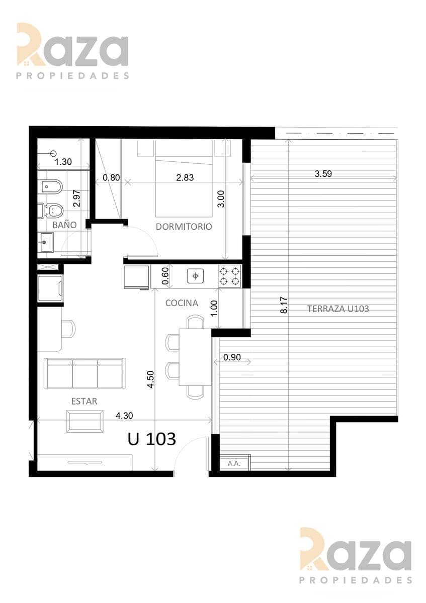 1-Bedroom Apartment in Cordón