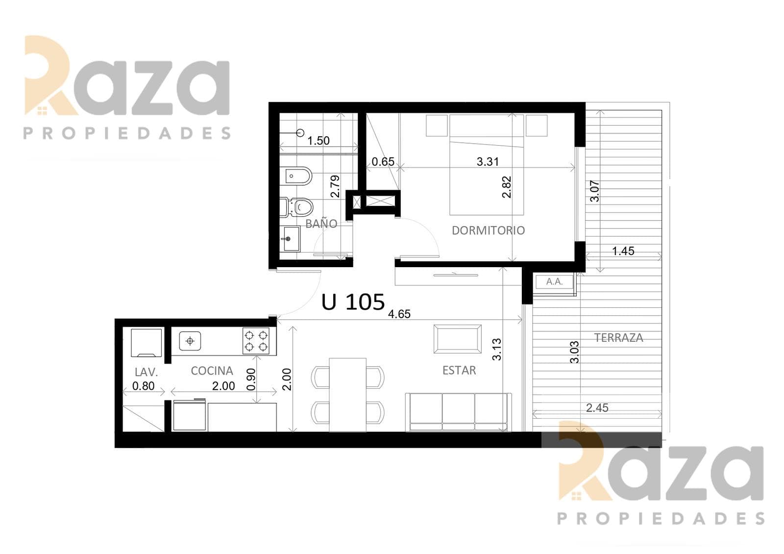 1-Bedroom Apartment in Cordón