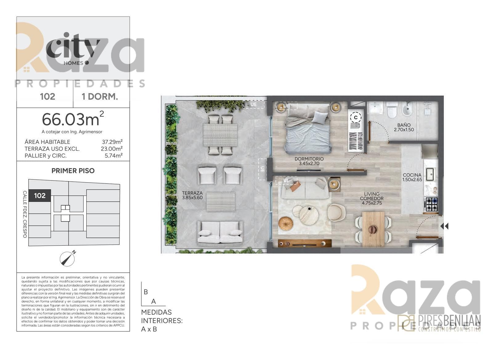 1-Bedroom Apartment for Sale in Cordón