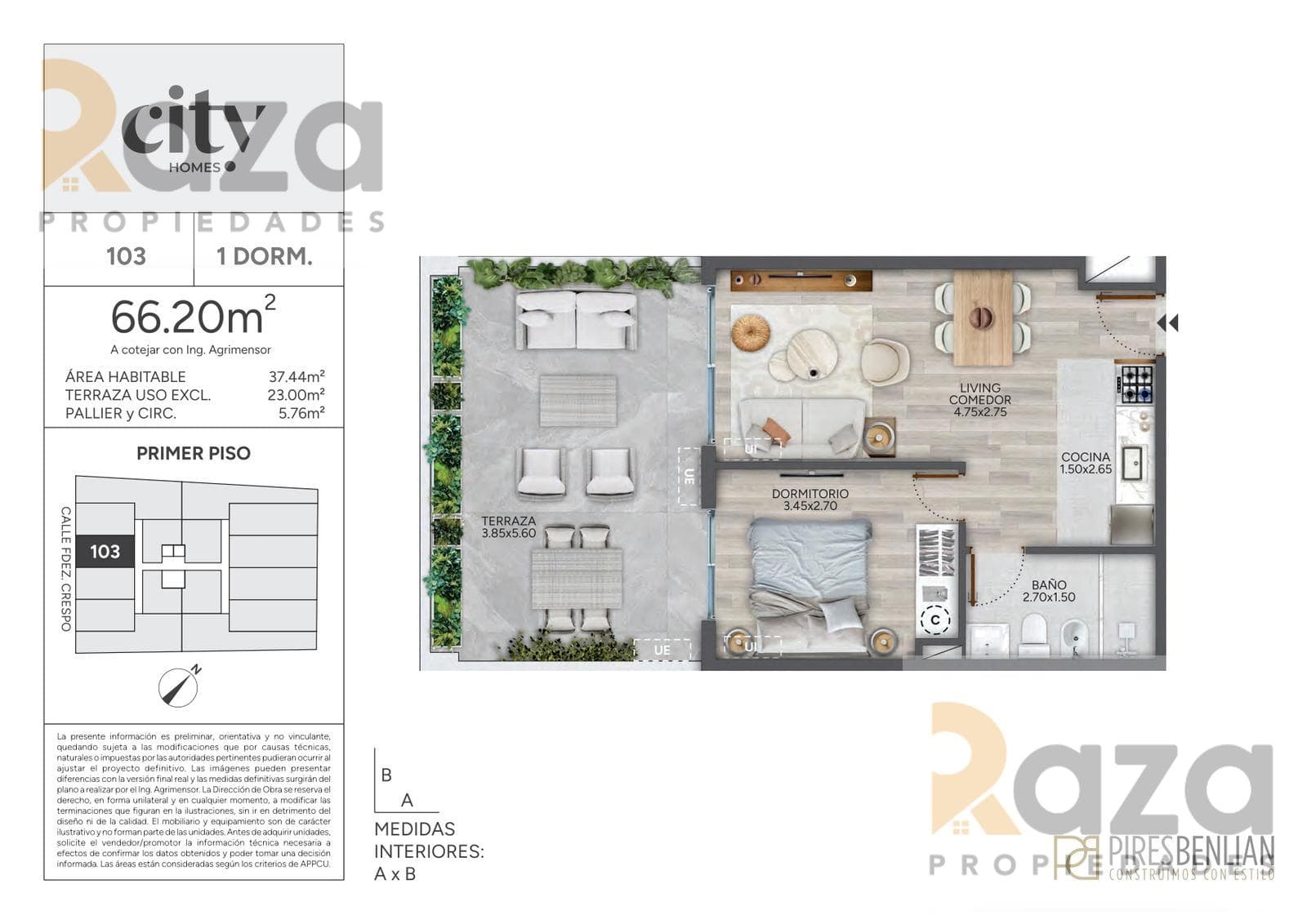 1-Bedroom Apartment for Sale in Cordón
