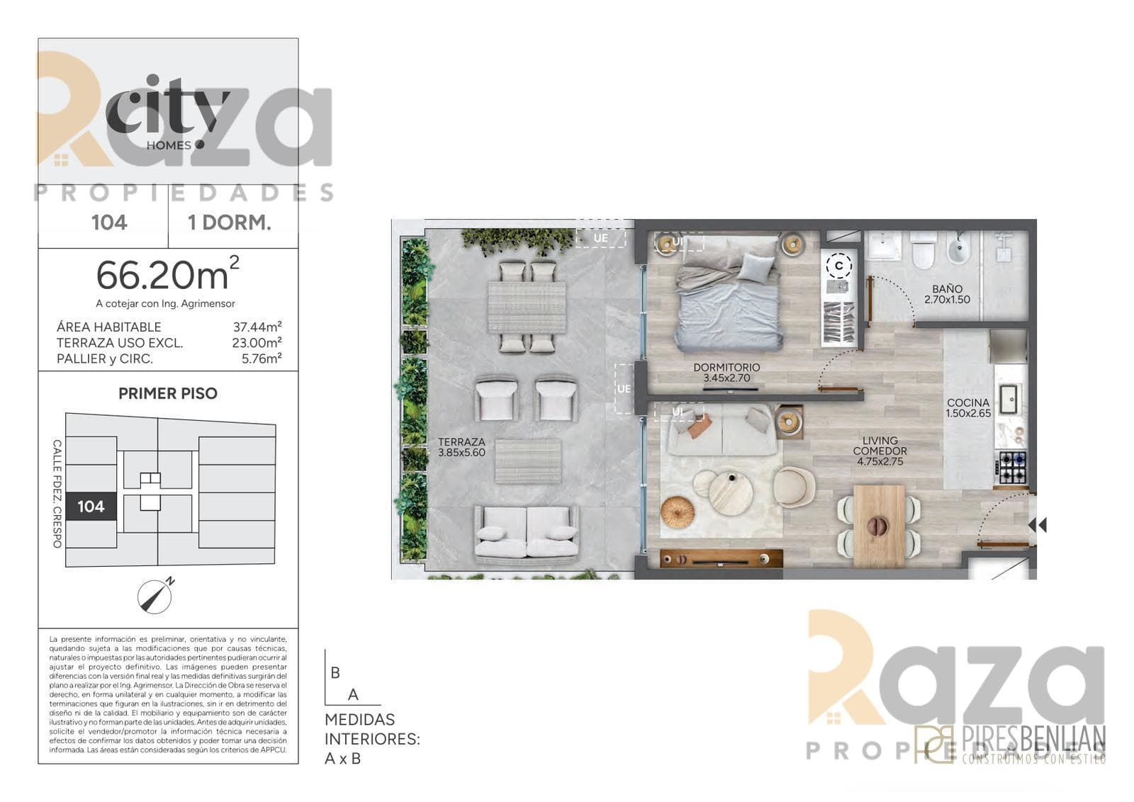 1-Bedroom Apartment for Sale in Cordón