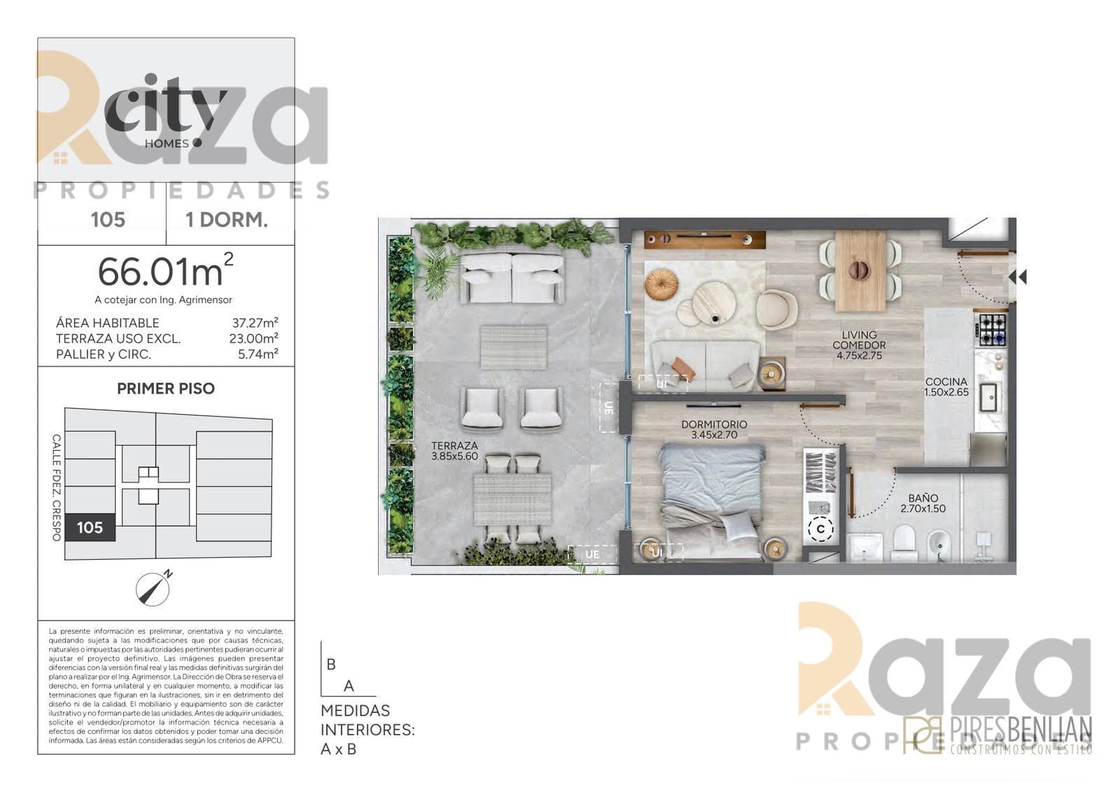 1-Bedroom Apartment for Sale in Cordón