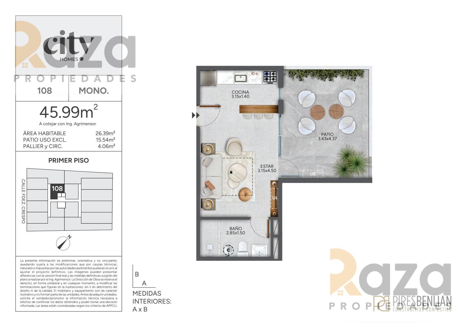 Studio Apartment for Sale in Cordón