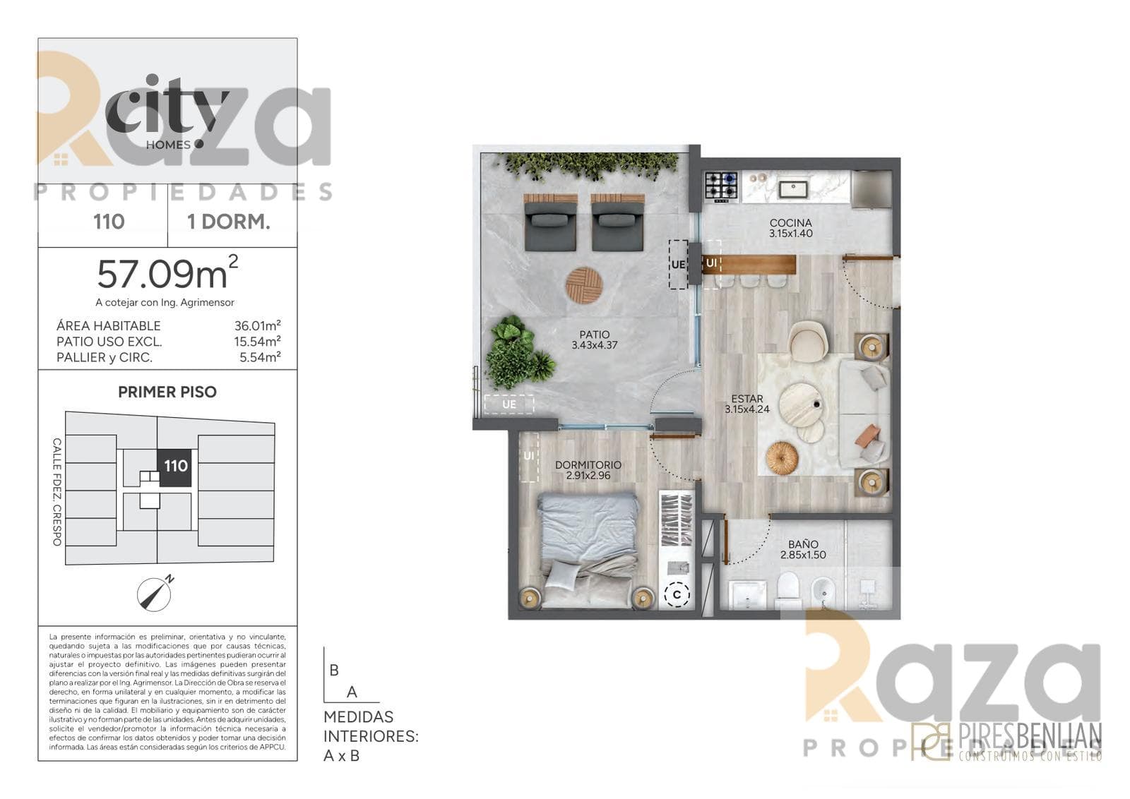 1-Bedroom Apartment for Sale in Cordón