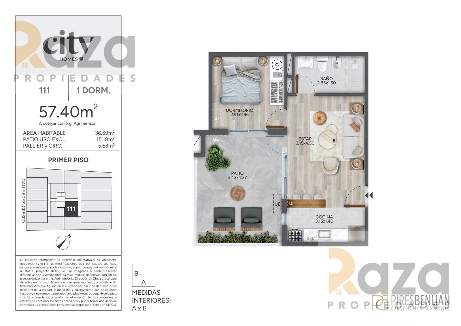 1-Bedroom Apartment for Sale in Cordón