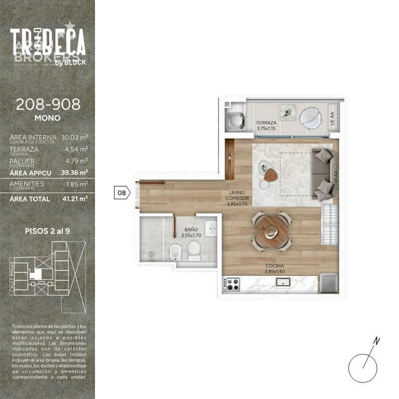 Studio Apartment for Sale in Cordón Sur - 308