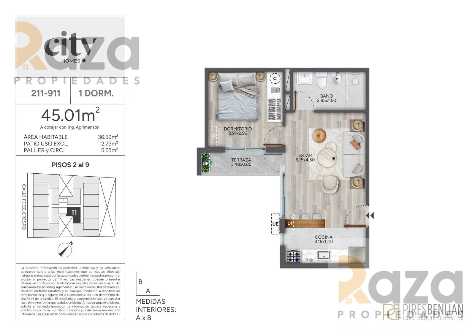 1-Bedroom Apartment for Sale in Cordón