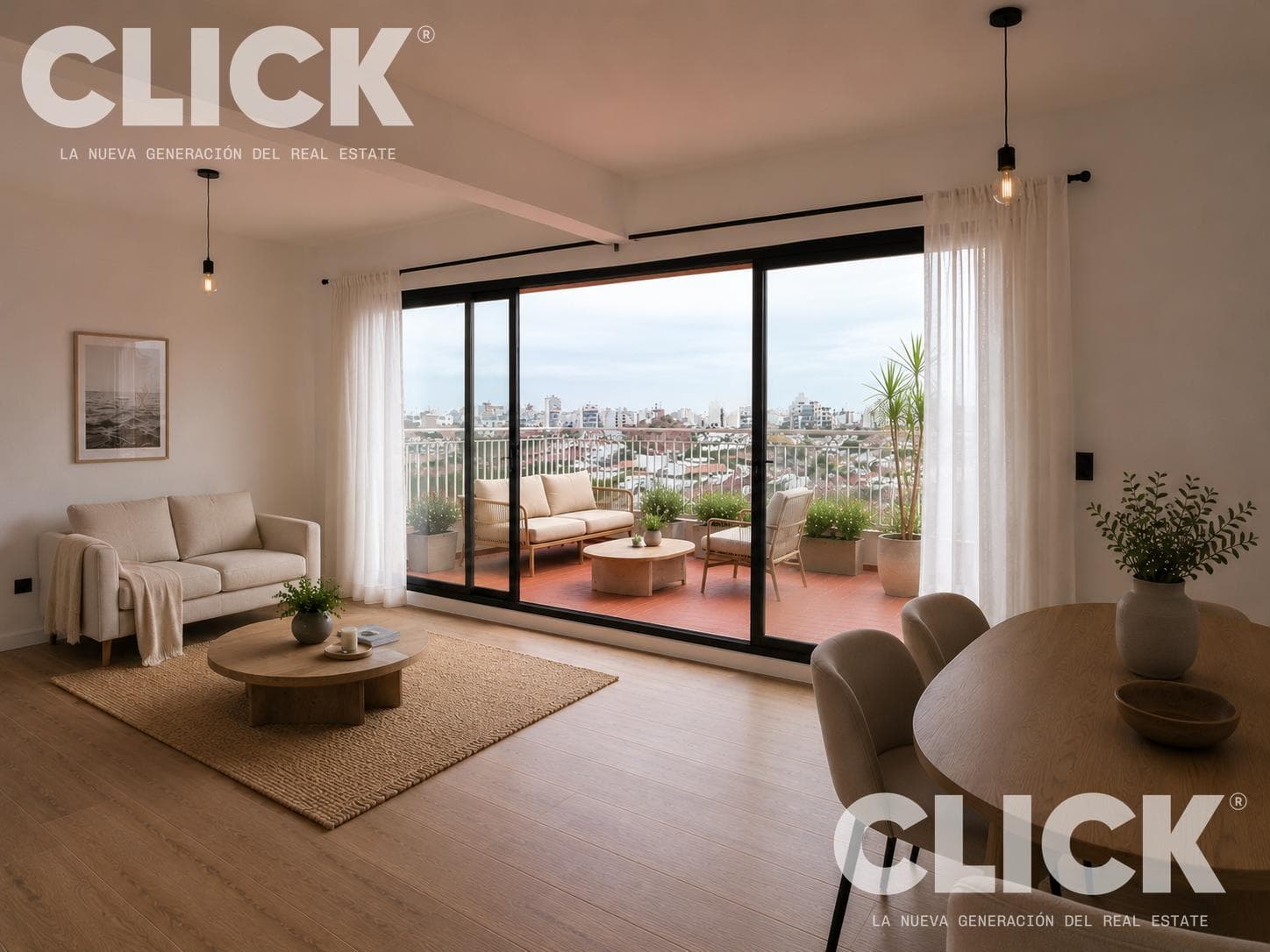 FOR SALE - 4-ROOM APARTMENT WITH A TERRACED BALCONY AND PANORAMIC VIEW - PARQUE CHAS