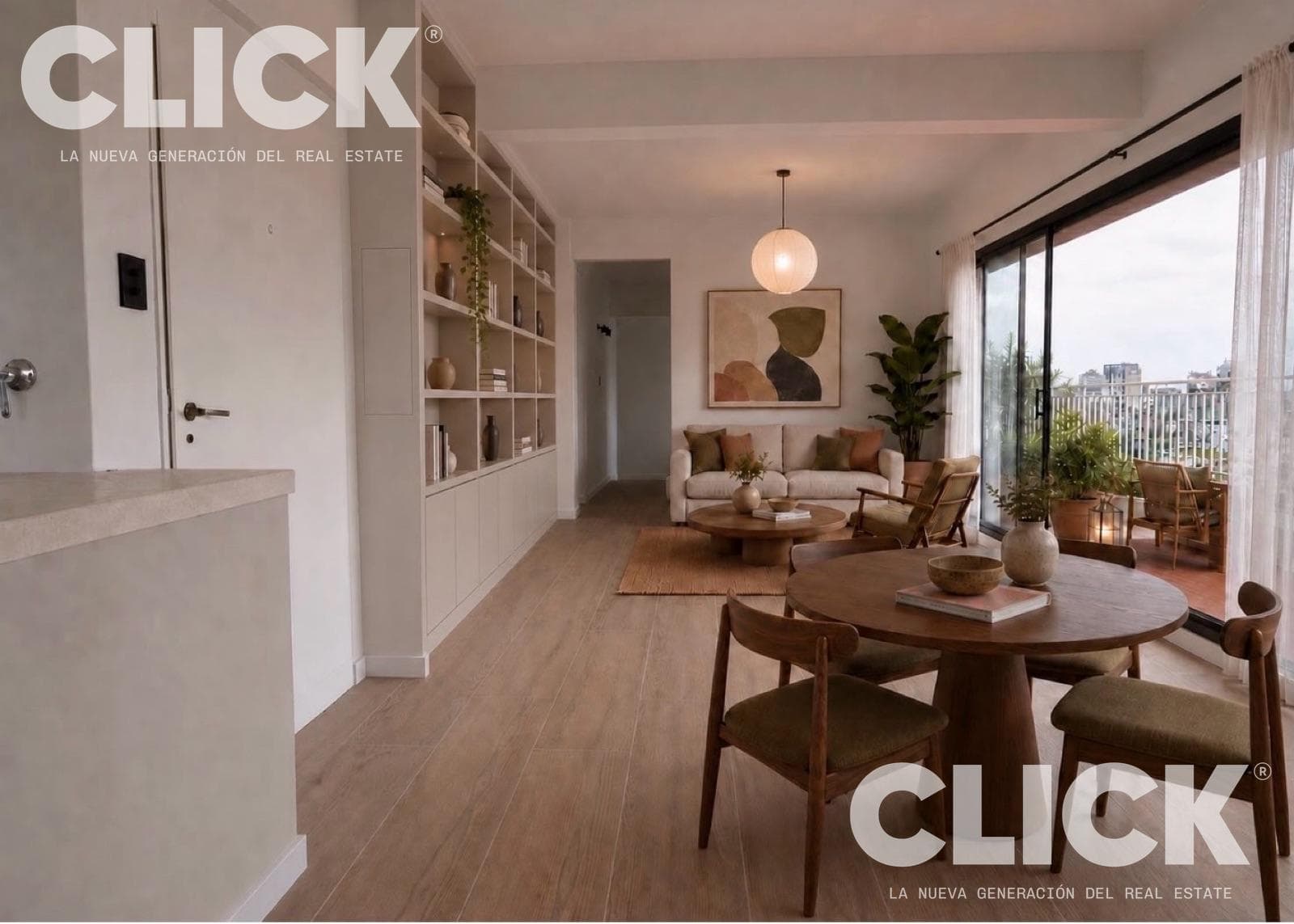 FOR SALE - 4-ROOM APARTMENT WITH A TERRACED BALCONY AND PANORAMIC VIEW - PARQUE CHAS