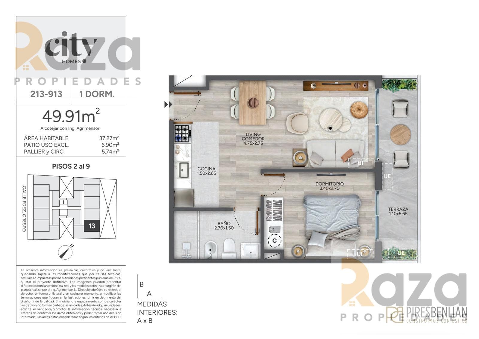 1-Bedroom Apartment for Sale in Cordón