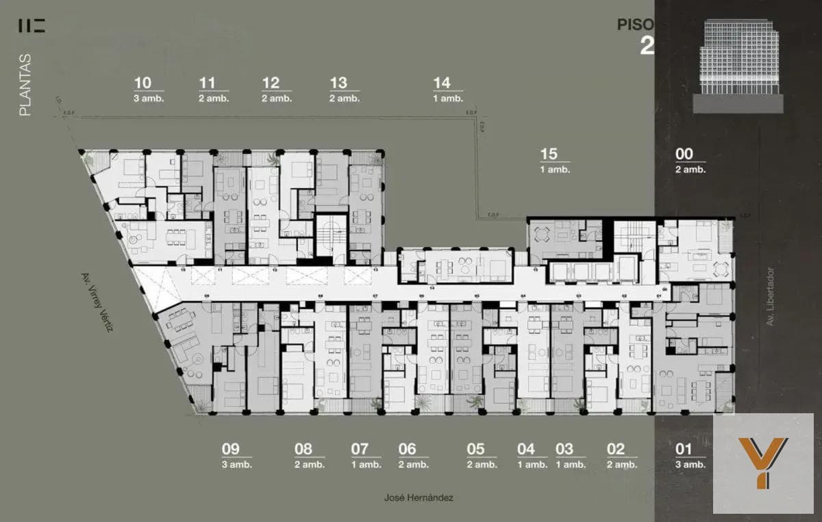 Apartment for Sale - 1 Bedroom, 1 Bathroom - 43 m² - Belgrano