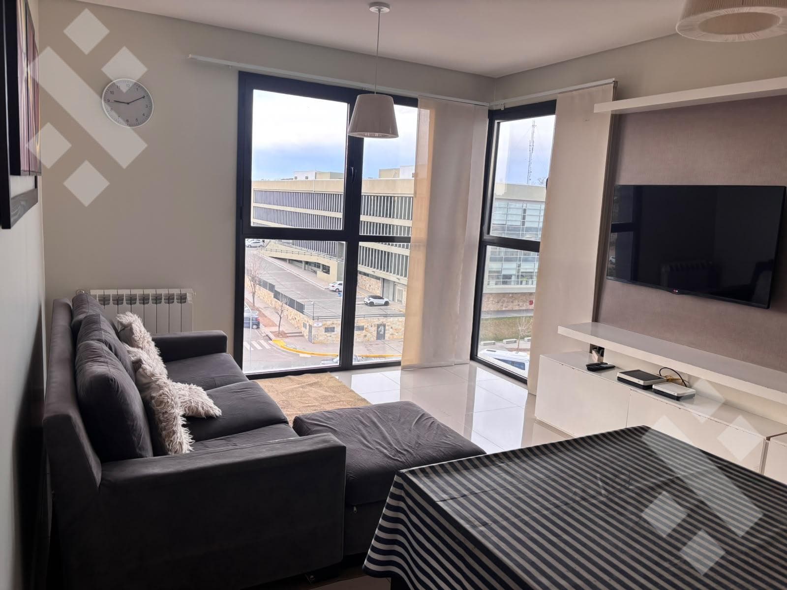 FURNISHED 2-BEDROOM APARTMENT FOR RENT WITH GARAGE IN THE GEMMA II BUILDING - LELOIR AND ENTRE RIOS