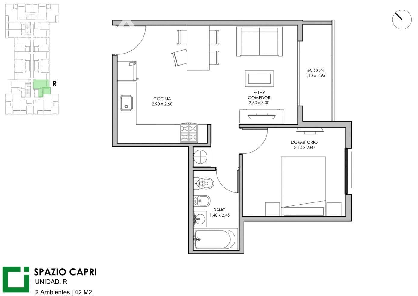 3-ROOM APARTMENT FOR SALE IN ITUZAINGO — AMENITIES