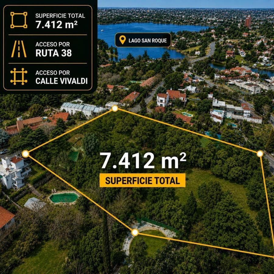 Large Lot for Sale in Villa del Lago, Located on the Highway