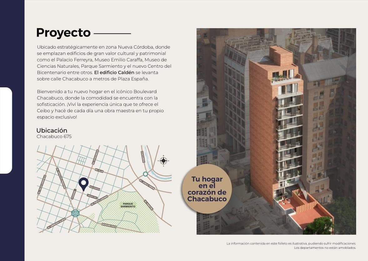 1-BEDROOM APARTMENT FOR SALE WITH BALCONY IN CHACABUCO, NUEVA CBA