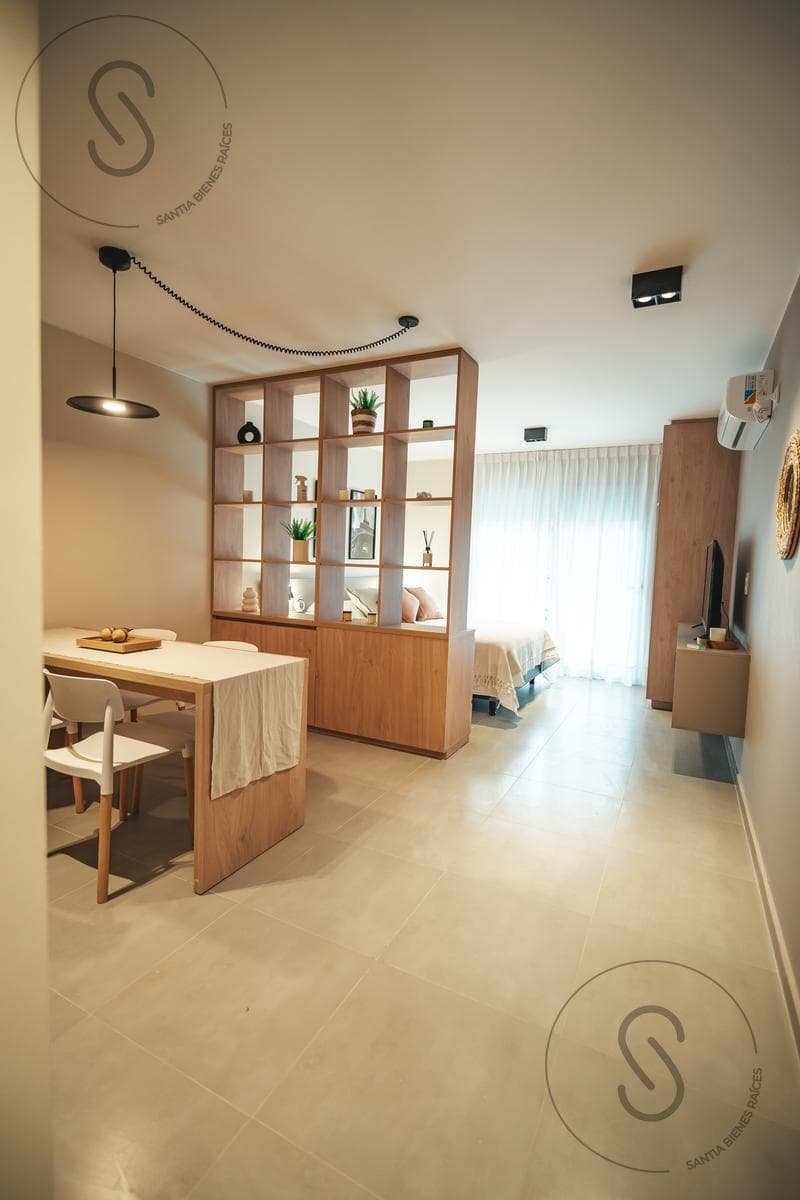 STUDIO APARTMENT FOR SALE WITH FRONT BALCONY AND BARBECUE IN NUEVA CBA