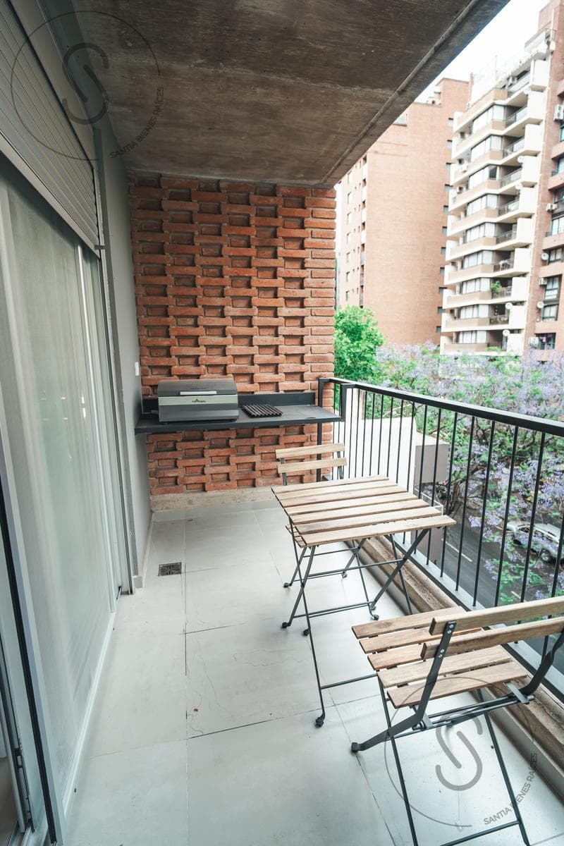 STUDIO APARTMENT FOR SALE WITH FRONT BALCONY AND BARBECUE IN NUEVA CBA