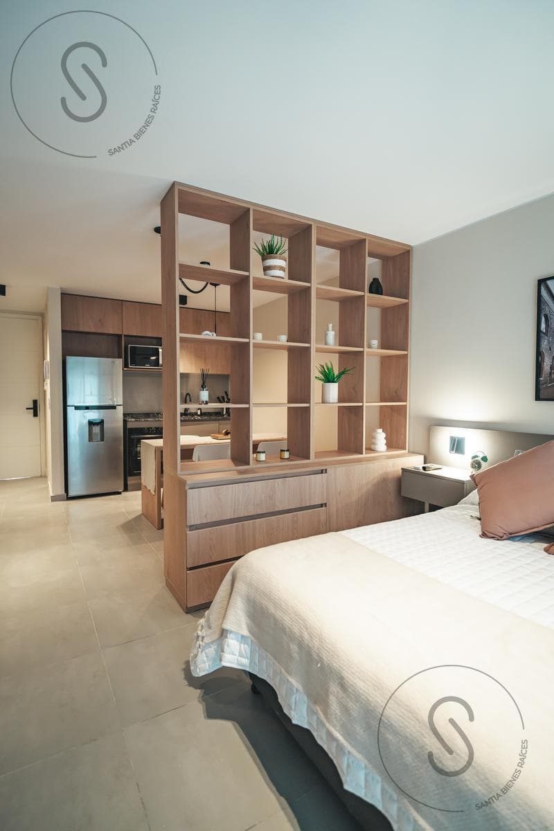 STUDIO APARTMENT FOR SALE WITH FRONT BALCONY AND BARBECUE IN NUEVA CBA