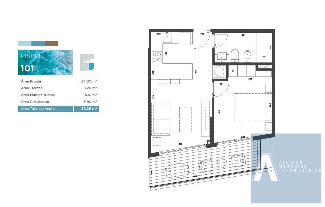 1-Bedroom Apartment for Sale in Malvín, Ref. AP8510540 - 101