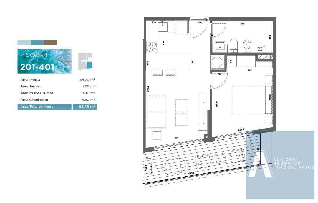 1-Bedroom Apartment for Sale in Malvín, Ref. AP8510732 - 201