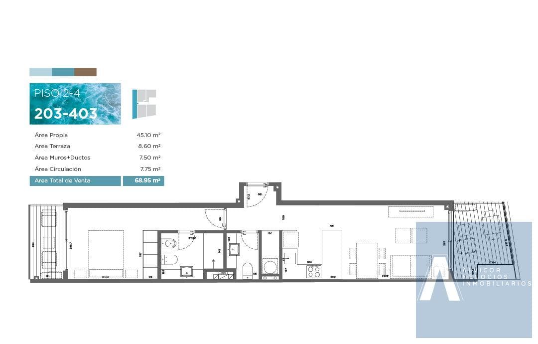 1-Bedroom Apartment for Sale in Malvín, Ref. AP8510744 - 403