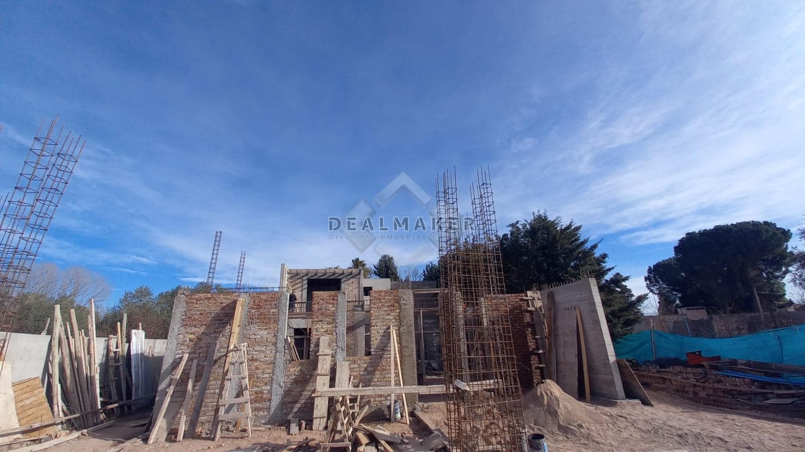 Brand-new apartments in a building under construction