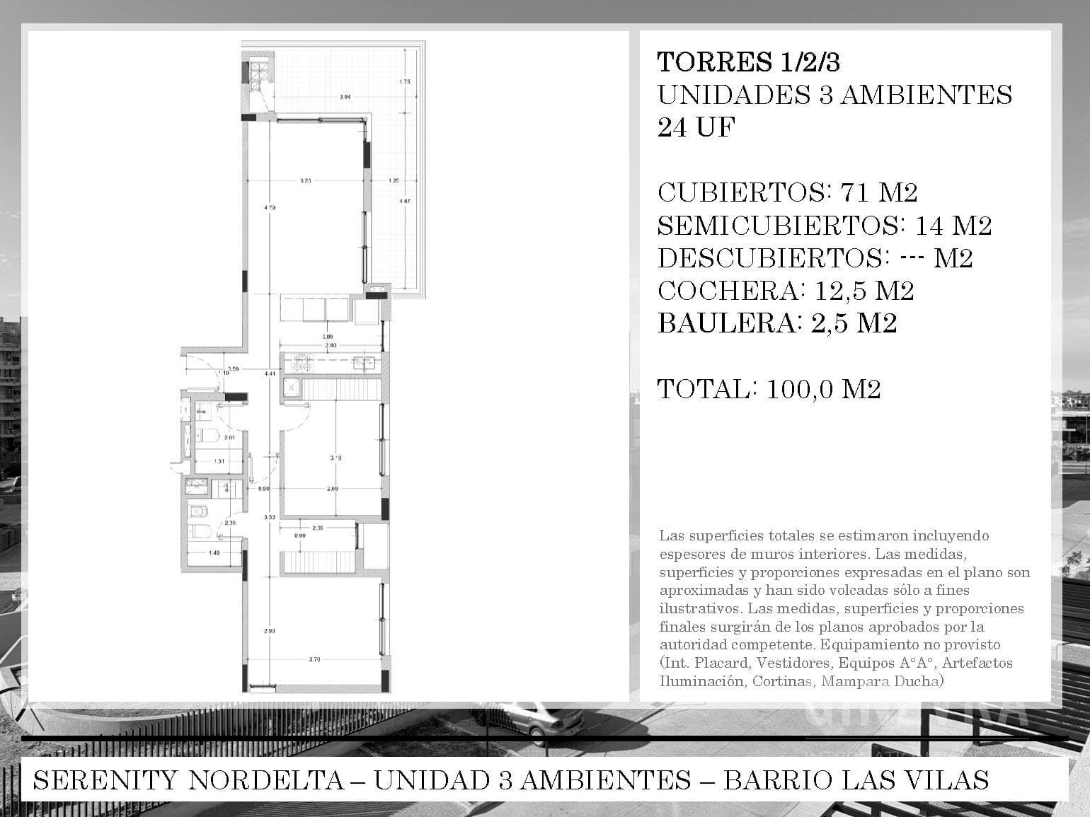 Brand-new 3-room apartment for sale in Nordelta