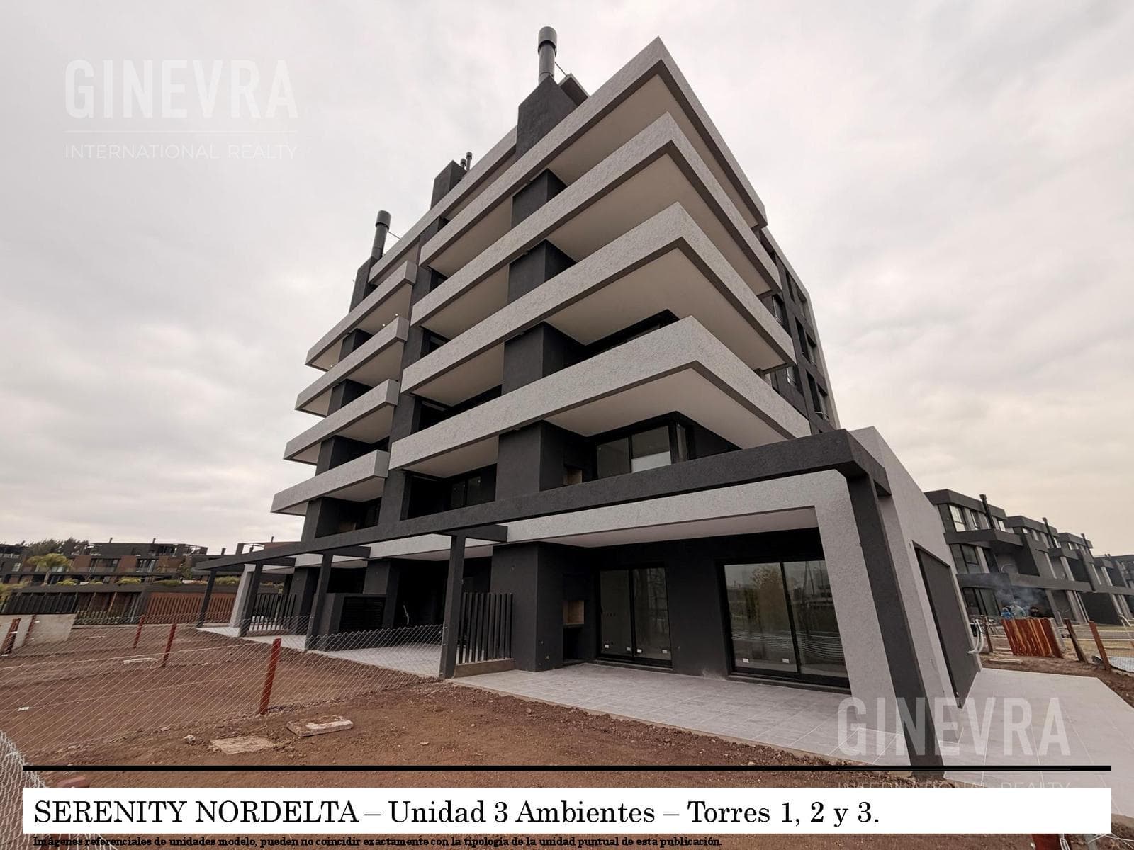 Brand-new 3-room apartment for sale in Nordelta