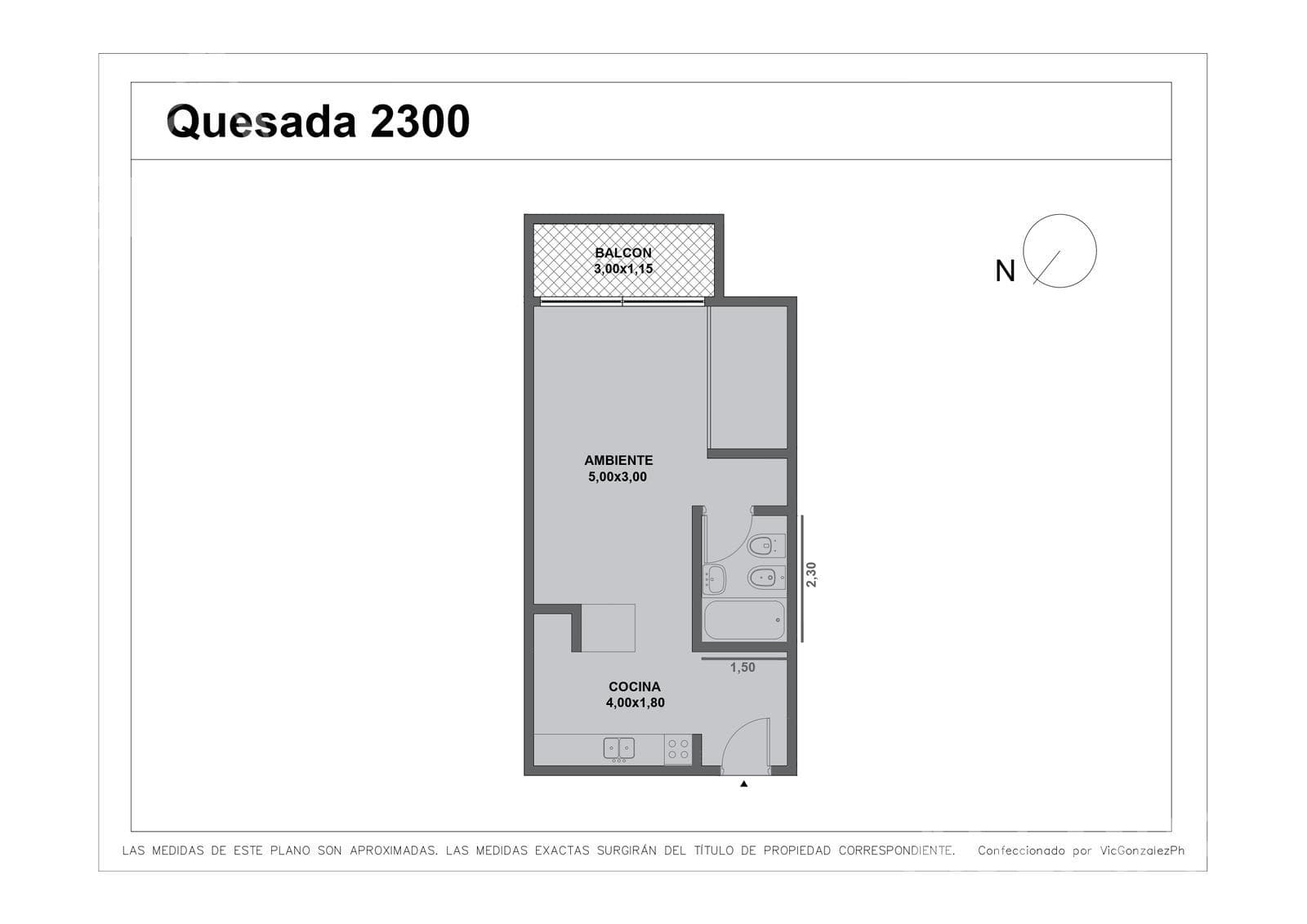 Bright studio apartment with a balcony on the 5th floor – 1 block from Subway Line D