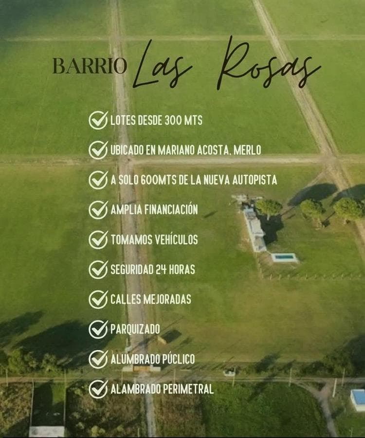 "LAS ROSAS" LAND FOR SALE IN A GATED COMMUNITY IN MERLO