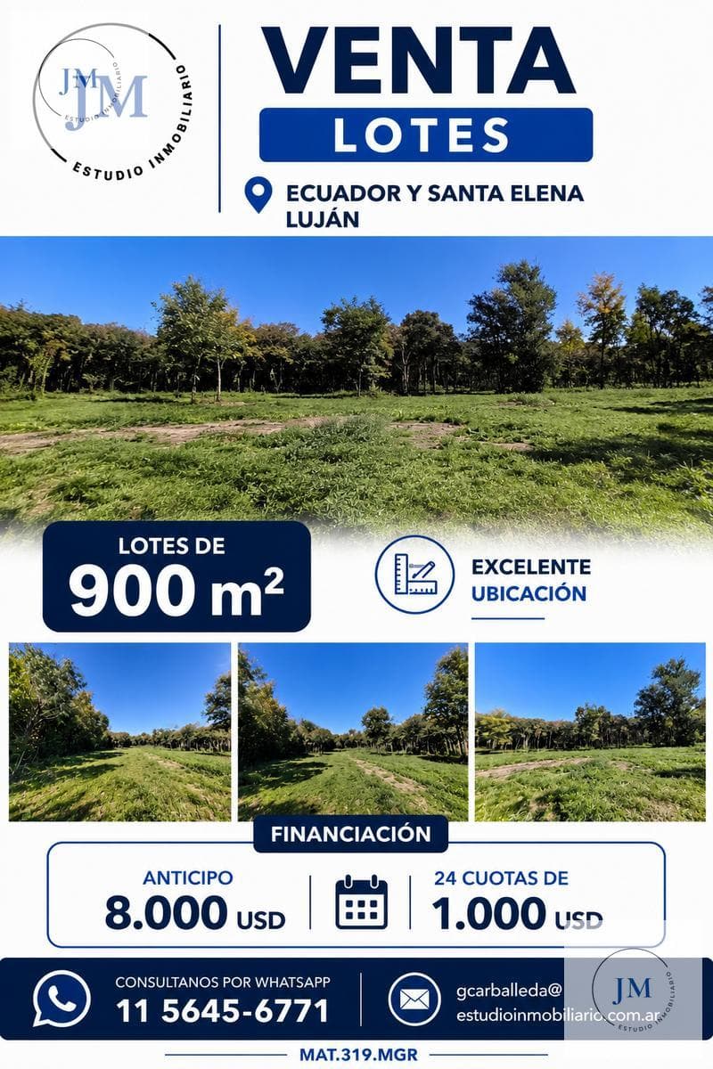 LAND FOR SALE IN LUJÁN WITH EXCELLENT TREE COVER
