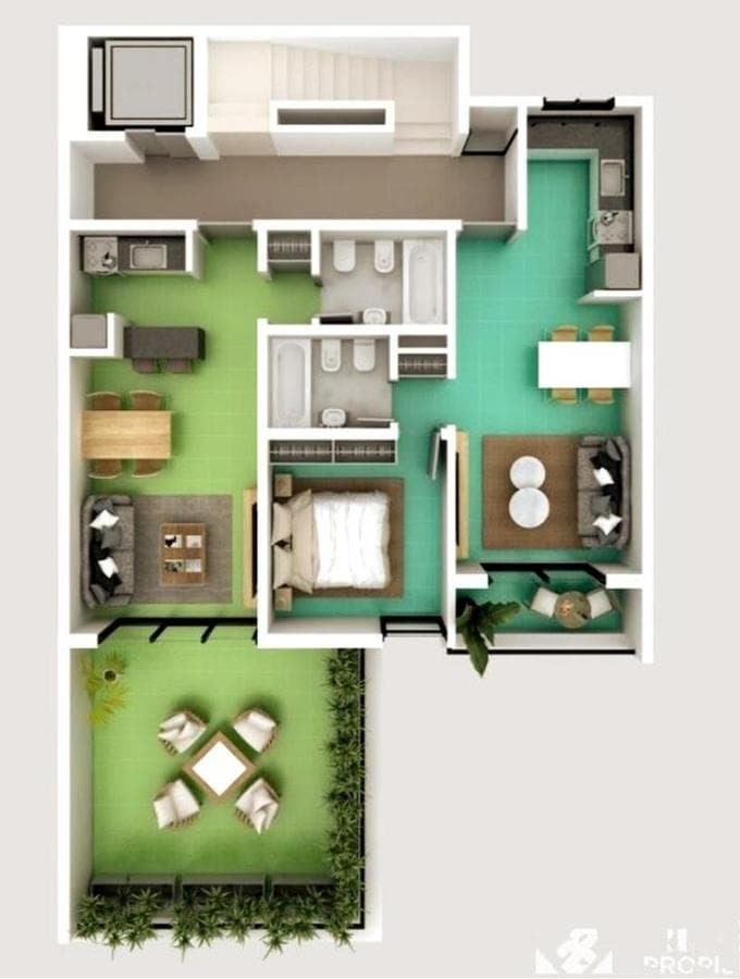 1-2-3 Bedroom Apartments, Morón Norte