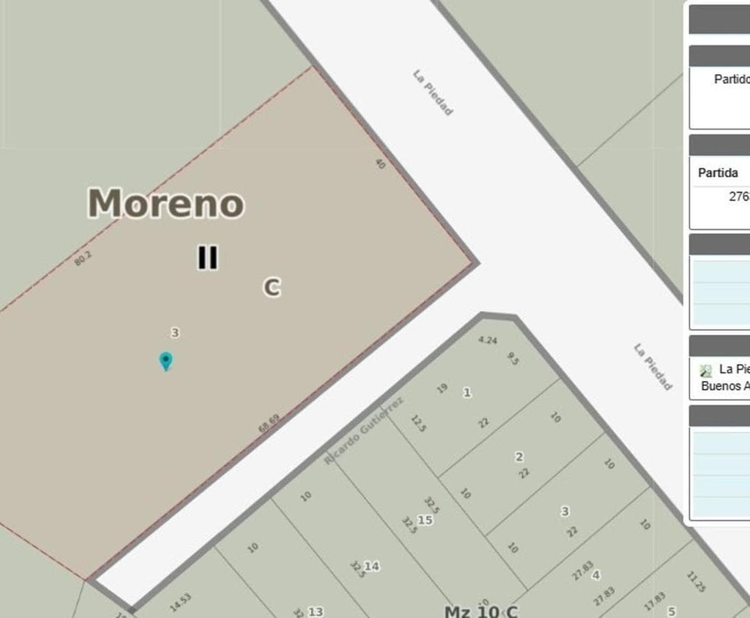 Large lot of 2,978 m² just 2 minutes from the Moreno station