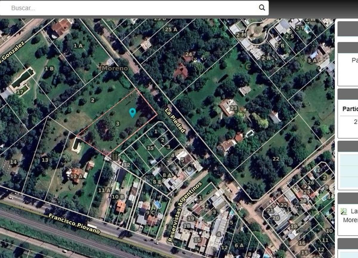 Large lot of 2,978 m² just 2 minutes from the Moreno station