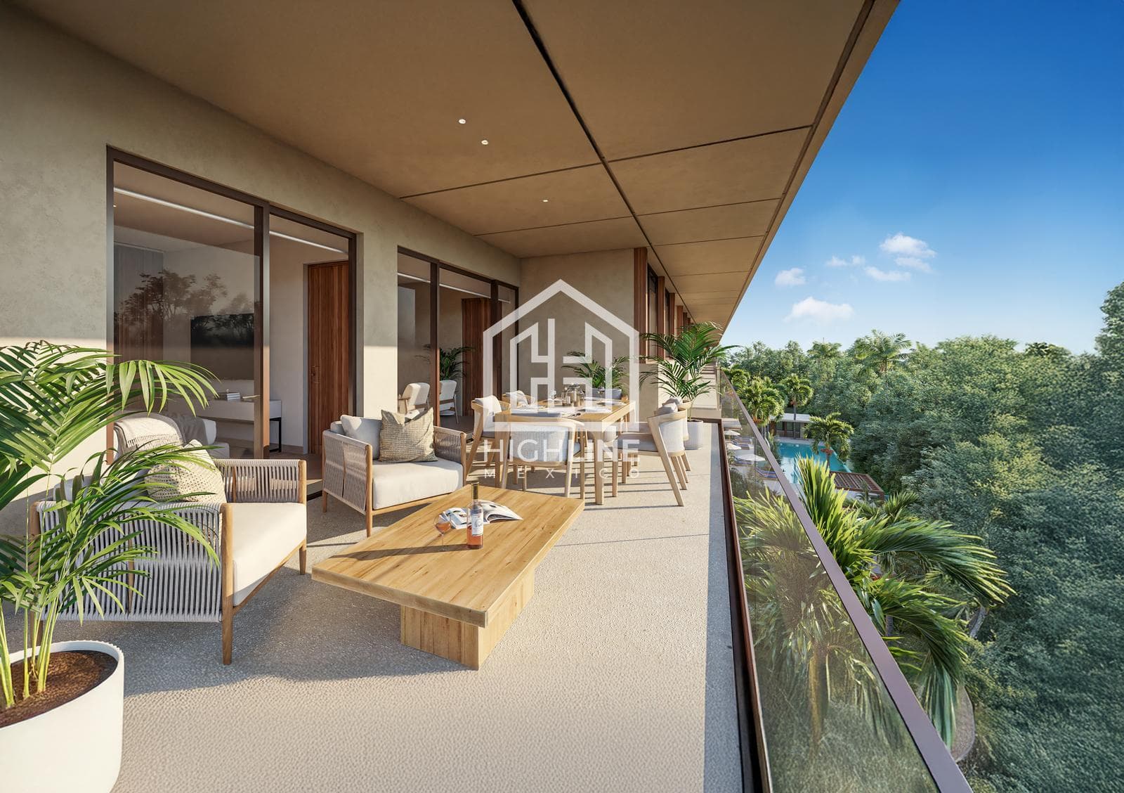 LUXURY APARTMENT IN PLAYA DEL CARMEN, GRILL, POOL, HOT TUB