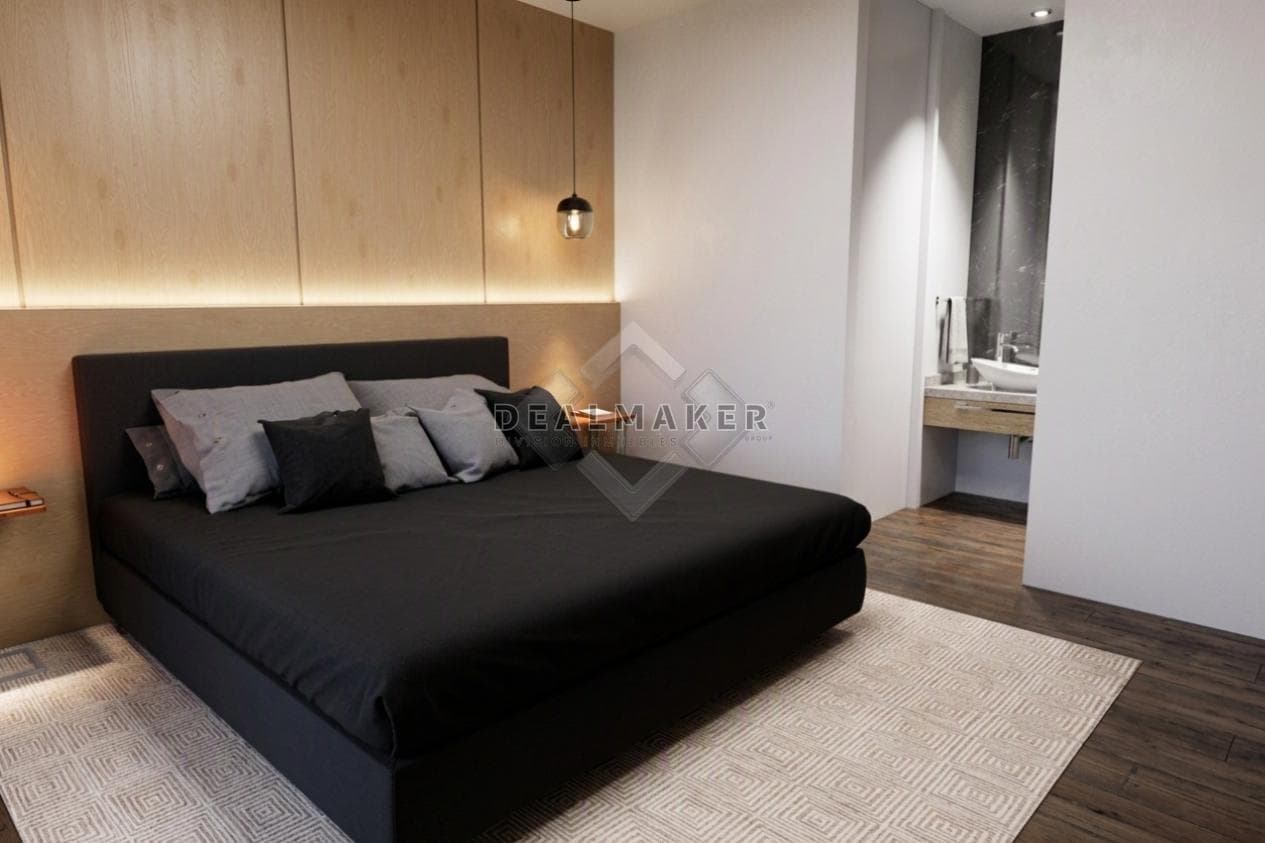 Brand-new apartments in a building under construction