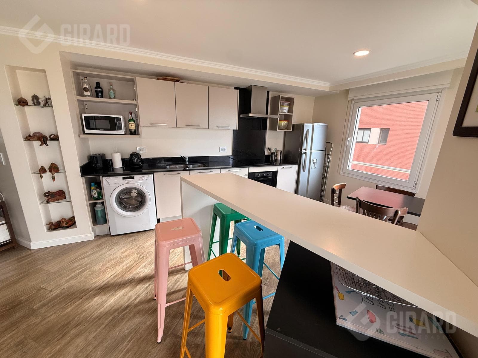Two-room apartment with a garage in Playa Grande