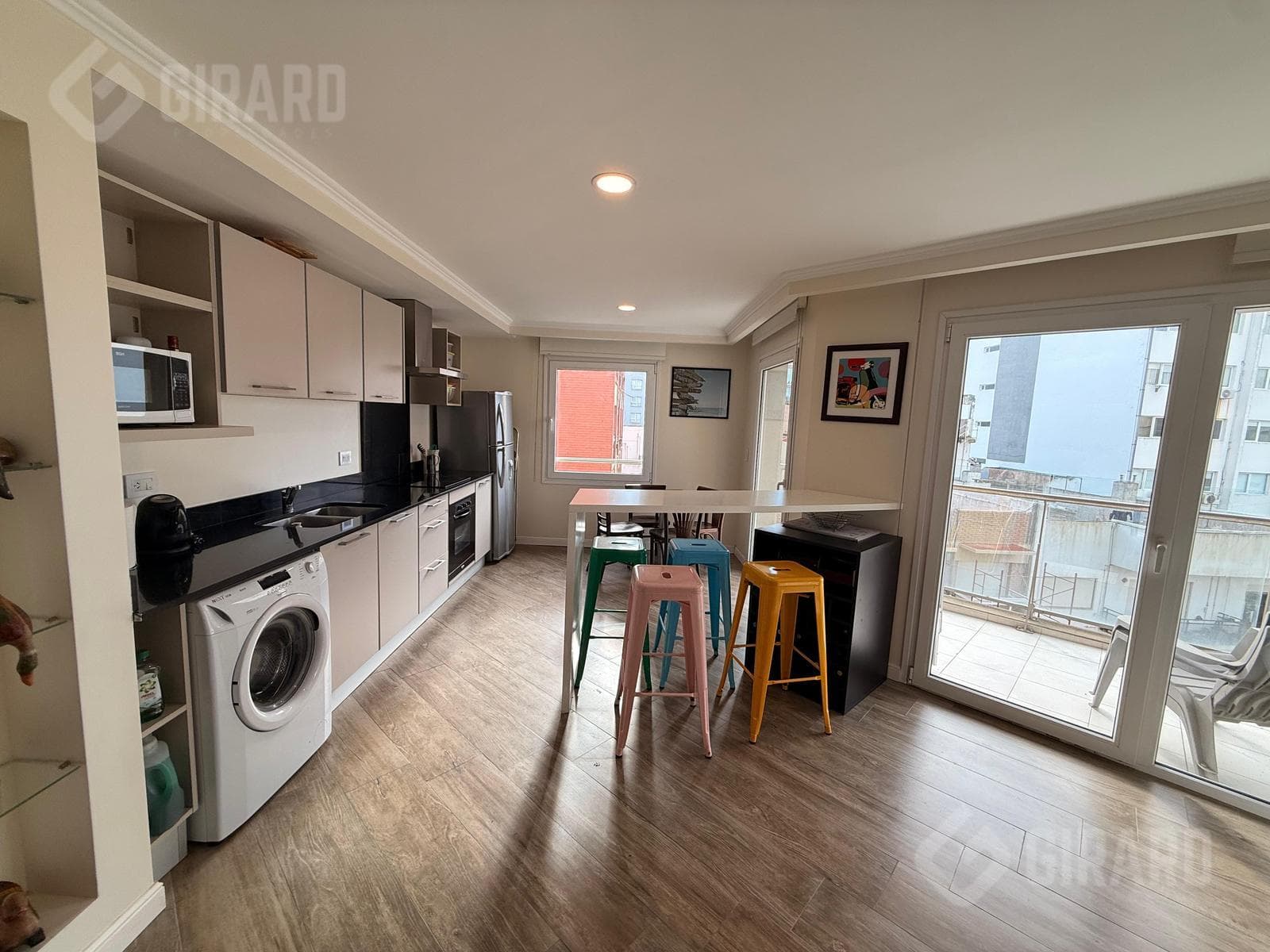 Two-room apartment with a garage in Playa Grande