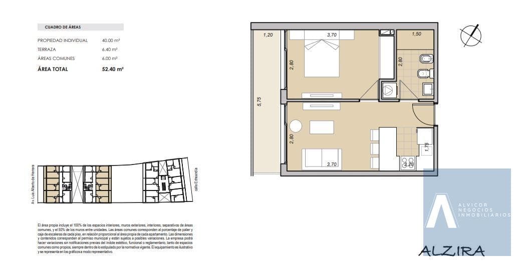 1-Bedroom Apartment for Sale, La Blanqueada AP8566043