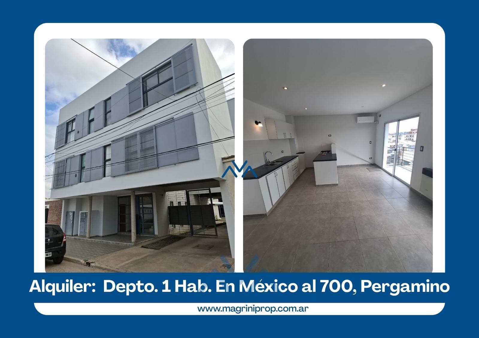 1-Bedroom Apartment for Rent at 700 México Street, Pergamino, Buenos Aires