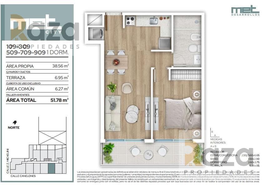 1-Bedroom Apartment for Sale in Barrio Sur