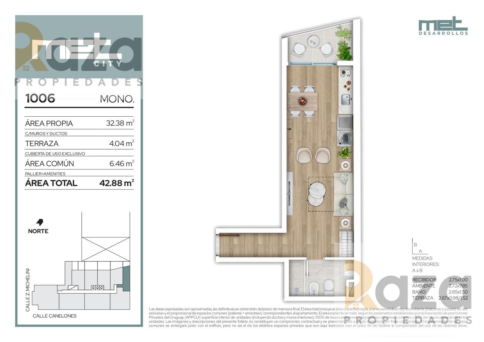 Studio Apartment for Sale in Barrio Sur