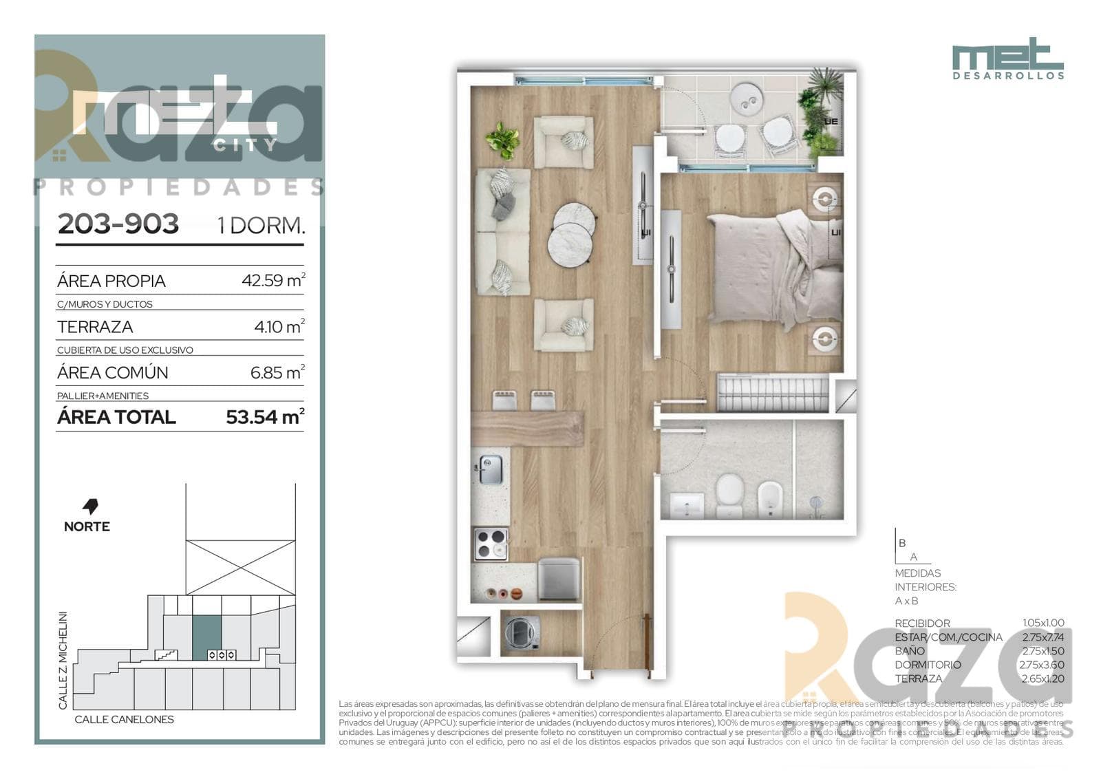 1-Bedroom Apartment for Sale in Barrio Sur