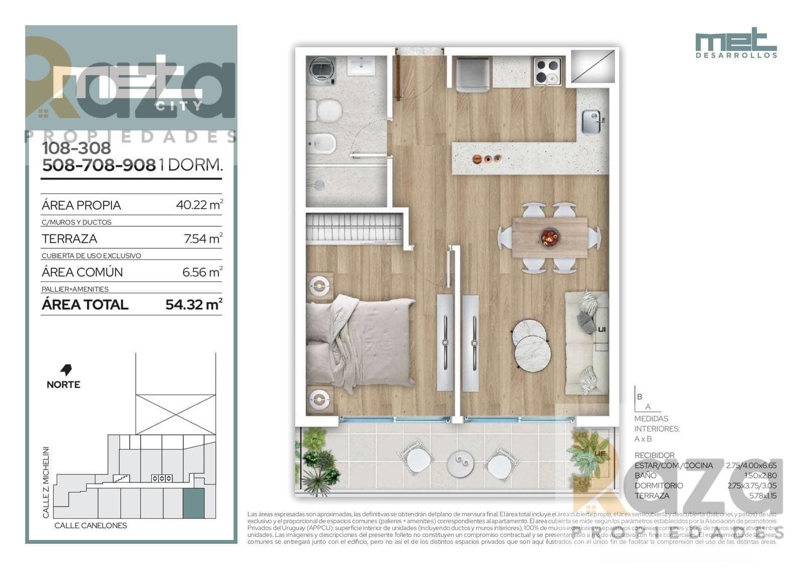 1-Bedroom Apartment for Sale in Barrio Sur