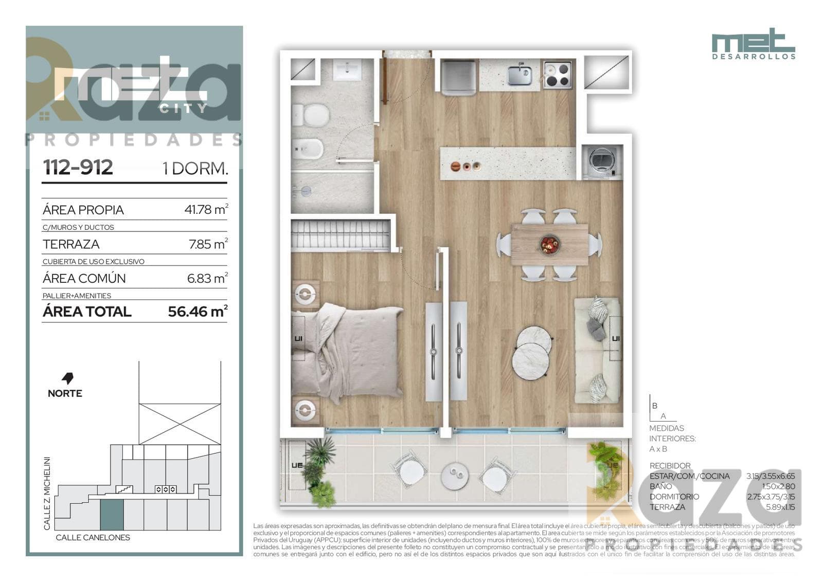 1-Bedroom Apartment for Sale in Barrio Sur