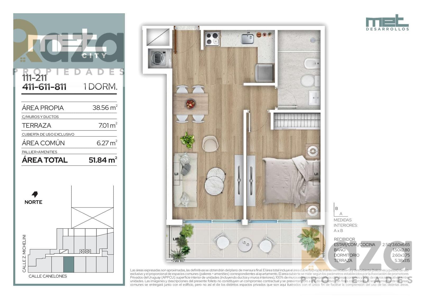1-Bedroom Apartment for Sale in Barrio Sur