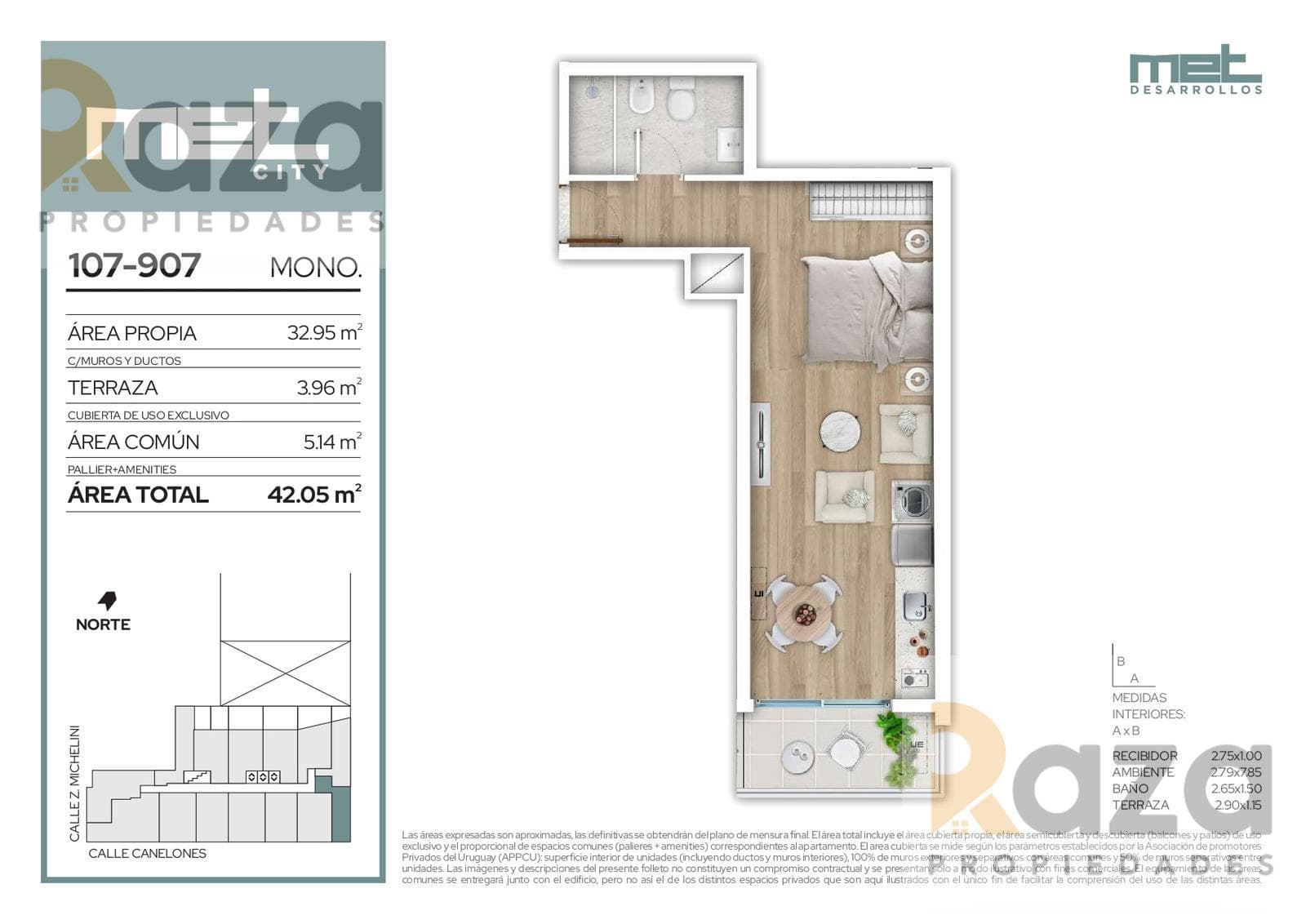 Studio Apartment for Sale in Barrio Sur