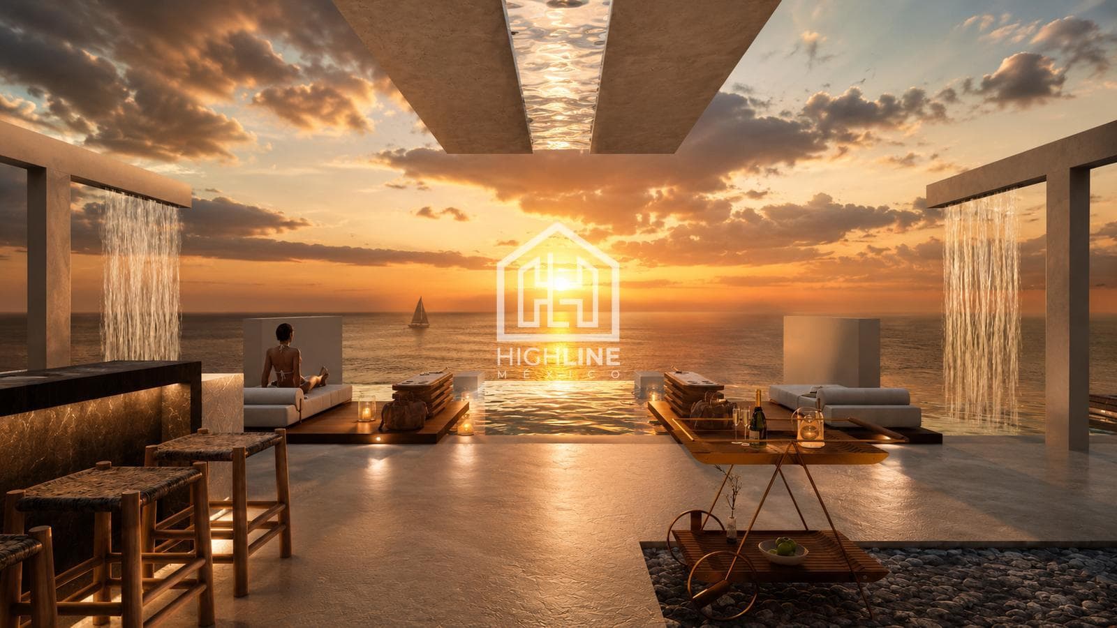 APARTMENT FOR SALE IN COZUMEL WITH PRIVATE JACUZZI AND ROOFTOP WITH PANORAMIC POOL