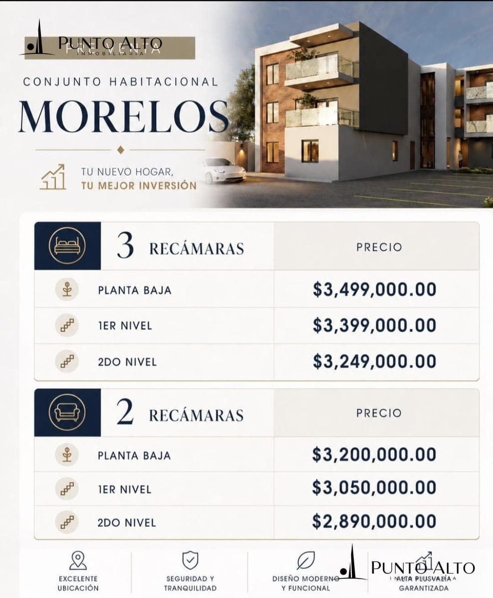 APARTMENT ON THE 3RD FLOOR AVAILABLE THROUGH COL UNIDAD NACIONAL.