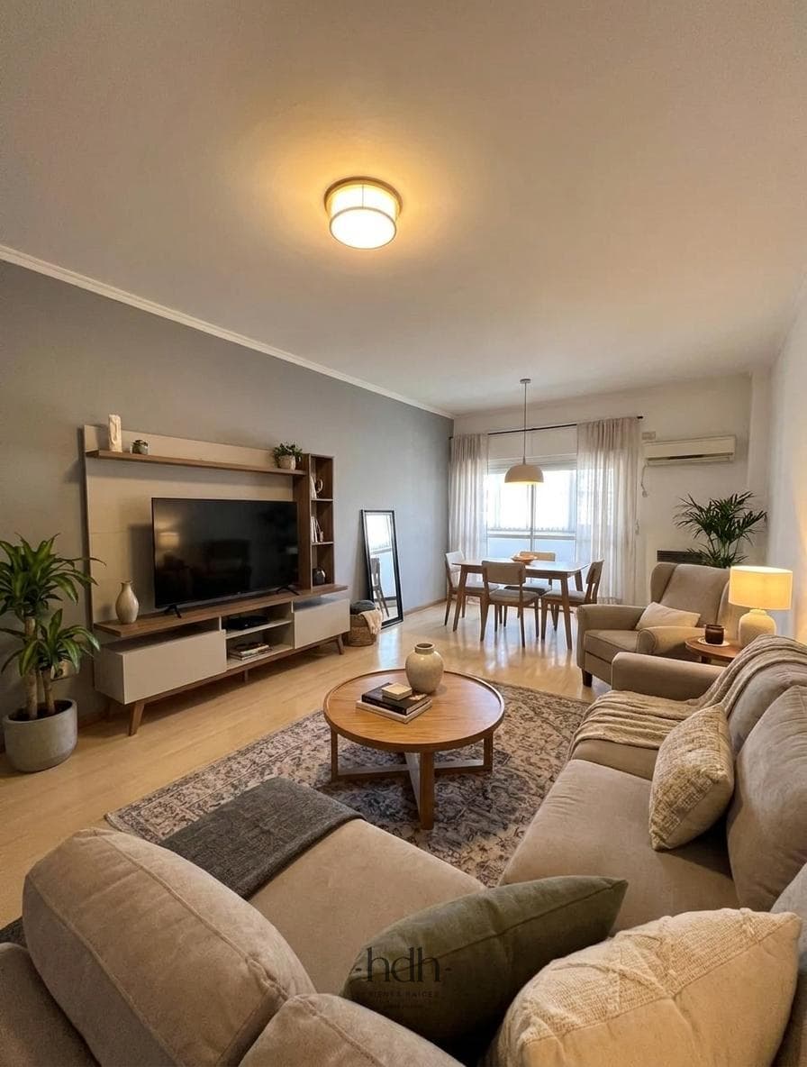 3-Bedroom, 2-Bathroom Apartment for Sale in Downtown with Balcony and Terrace